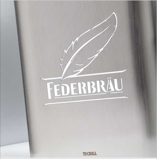 Ghiaccia bicchieri Thrill International personalizzato con logo Federbrau